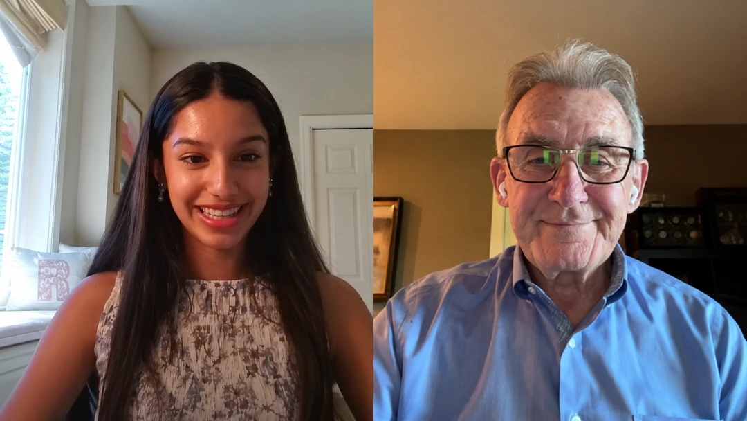 Reva Desai and Sensei Holeman during their remote interview